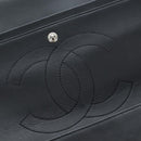CHANEL Big Matelasse 30 Chain Bag Patent leather Black Silver CC Auth 200779M-27