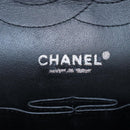 CHANEL Big Matelasse 30 Chain Bag Patent leather Black Silver CC Auth 200779M-28