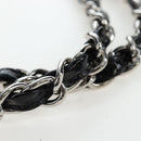 CHANEL Big Matelasse 30 Chain Bag Patent leather Black Silver CC Auth 200779M-8