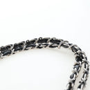 CHANEL Big Matelasse 30 Chain Bag Patent leather Black Silver CC Auth 200779M-14