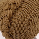 CHANEL Chain Shoulder Bag Raffia 2way Beige Gold CC Auth 200780SAM-13