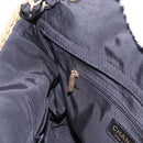 CHANEL Chain Shoulder Bag Raffia 2way Beige Gold CC Auth 200780SAM-23
