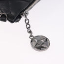 CHANEL Matelasse Chain Shoulder Bag Lamb Skin Black Silver CC Auth 200782V-18