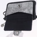 CHANEL Matelasse Chain Shoulder Bag Lamb Skin Black Silver CC Auth 200782V-10