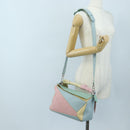 LOEWE Puzzle Bag Hand Bag Leather Black Silver Auth 200783SM-29