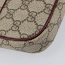 GUCCI GG Supreme Shoulder Bag PVC Beige Gold 818764 Auth 200784M-19