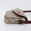 GUCCI GG Supreme Shoulder Bag PVC Beige Gold 818764 Auth 200784M-3