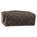 LOUIS VUITTON Monogram Trousse Pad Pression Cosmetic Pouch M47636 LV Auth 200800-1