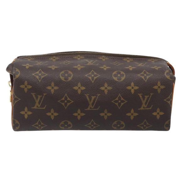 LOUIS VUITTON Monogram Trousse Pad Pression Cosmetic Pouch M47636 LV Auth 200800
