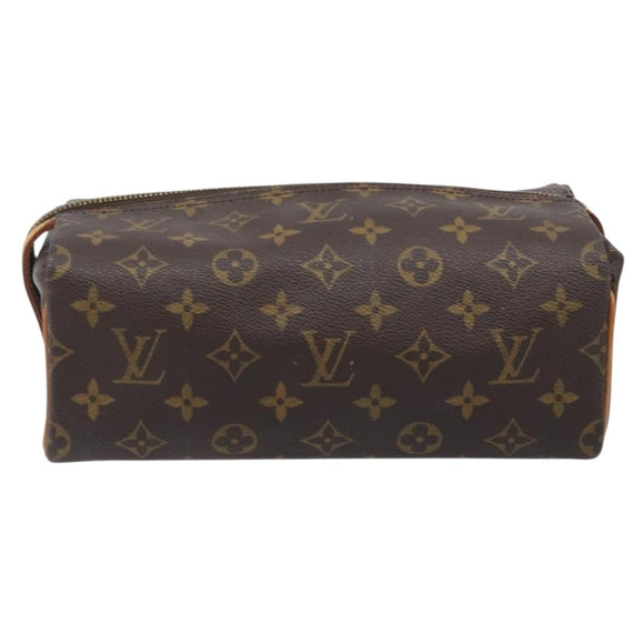 LOUIS VUITTON Monogram Trousse Pad Pression Cosmetic Pouch M47636 LV Auth 200800