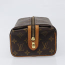 LOUIS VUITTON Monogram Trousse Pad Pression Cosmetic Pouch M47636 LV Auth 200800-4