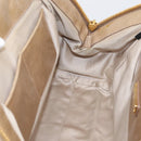 Miu Miu Matelasse Hand Bag Leather 2way Beige Gold Tone Auth 200801V-21
