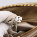 Miu Miu Matelasse Hand Bag Leather 2way Beige Gold Tone Auth 200801V-12