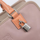 LOEWE Amazona 28 Hand Bag Leather Pink Silver Auth 200805V-17