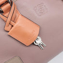 LOEWE Amazona 28 Hand Bag Leather Pink Silver Auth 200805V-10