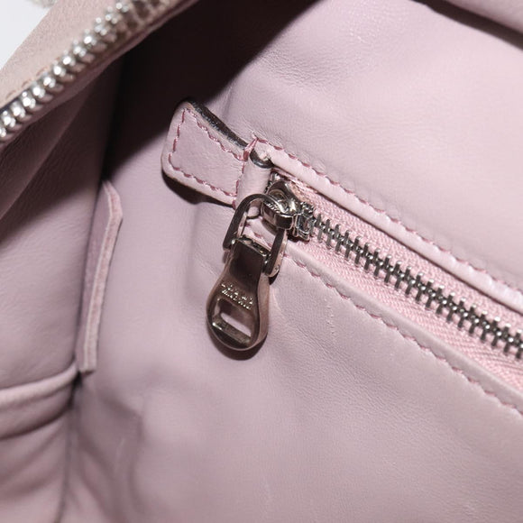 LOEWE Amazona 28 Hand Bag Leather Pink Silver Auth 200805V