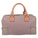 LOEWE Amazona 28 Hand Bag Leather Pink Silver Auth 200805V-2