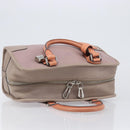 LOEWE Amazona 28 Hand Bag Leather Pink Silver Auth 200805V-6