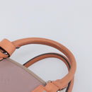 LOEWE Amazona 28 Hand Bag Leather Pink Silver Auth 200805V-8