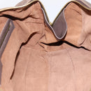 BOTTEGA VENETA INTRECCIATO Boston Bag Leather Brown Gold 162194 Auth 200806V-19