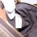 BOTTEGA VENETA INTRECCIATO Boston Bag Leather Brown Gold 162194 Auth 200806V-11