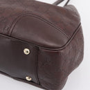 GUCCI GuccissimaGG Tote Bag Leather Dark Brown Gold Tone 163805 Auth 200808V-9