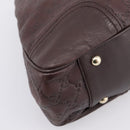 GUCCI GuccissimaGG Tote Bag Leather Dark Brown Gold Tone 163805 Auth 200808V-14