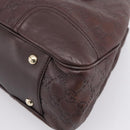 GUCCI GuccissimaGG Tote Bag Leather Dark Brown Gold Tone 163805 Auth 200808V-15