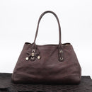 GUCCI GuccissimaGG Tote Bag Leather Dark Brown Gold Tone 163805 Auth 200808V-12
