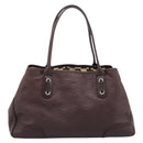 GUCCI GuccissimaGG Tote Bag Leather Dark Brown Gold Tone 163805 Auth 200808V-2