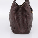 GUCCI GuccissimaGG Tote Bag Leather Dark Brown Gold Tone 163805 Auth 200808V-3
