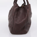 GUCCI GuccissimaGG Tote Bag Leather Dark Brown Gold Tone 163805 Auth 200808V-4