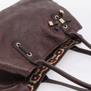GUCCI GuccissimaGG Tote Bag Leather Dark Brown Gold Tone 163805 Auth 200808V-6