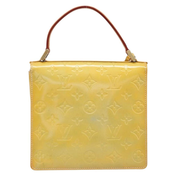 LOUIS VUITTON Monogram Vernis Spring Street Hand Bag Gris M91029 LV Auth 200809