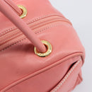 LOEWE Hand Bag Leather Pink Gold Tone Auth 200810V-10