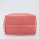 LOEWE Hand Bag Leather Pink Gold Tone Auth 200810V-5