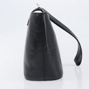 CELINE Shoulder Bag Leather Black Gold Tone Auth 200820A-4