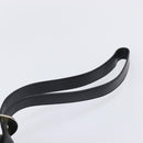 CELINE Shoulder Bag Leather Black Gold Tone Auth 200820A-8