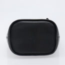 CELINE Shoulder Bag Leather Black Gold Tone Auth 200820A-5