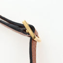 Chloe Shoulder Bag Leather Brown Gold Auth 200824V-10