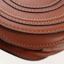 Chloe Shoulder Bag Leather Brown Gold Auth 200824V-13