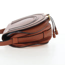 Chloe Shoulder Bag Leather Brown Gold Auth 200824V-4