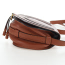 Chloe Shoulder Bag Leather Brown Gold Auth 200824V-5