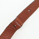 Chloe Shoulder Bag Leather Brown Gold Auth 200824V-9