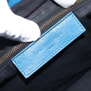 BALENCIAGA Classic City Hand Bag Leather 2way Blue 431621 Auth 200825V-19