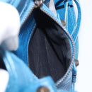 BALENCIAGA Classic City Hand Bag Leather 2way Blue 431621 Auth 200825V-25
