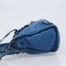 BALENCIAGA Classic City Hand Bag Leather 2way Blue 431621 Auth 200825V-5