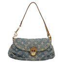 LOUIS VUITTON Monogram Denim Mini Preity Shoulder Bag Blue M95050 LV Auth 200827-13