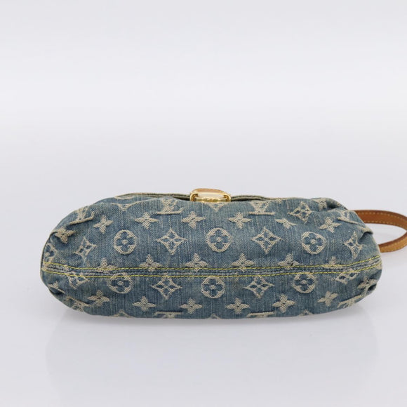 LOUIS VUITTON Monogram Denim Mini Preity Shoulder Bag Blue M95050 LV Auth 200827
