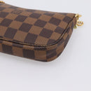 LOUIS VUITTON Damier Ebene Mini Pochette Accessoires Pouch N58009 Auth 200830V-16
